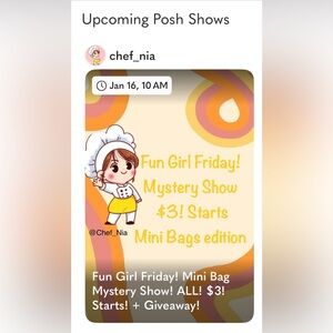 ⭐️ Save The Date! ⭐️ Nia’s Live Show Schedule